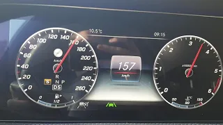 Mercedes S 400d 4Matic 340 hp Acceleration Kick down 100-200 km/h / 60-120 mp/h