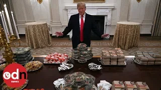Donald Trump orders in 1,000 hamburgers because of White House catering staff shortage