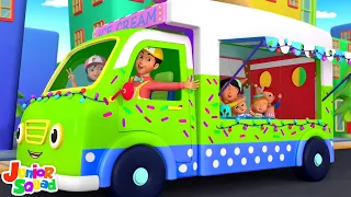 Wheels On The Ice Cream Truck - Fun Vehicles & Nursery Rhyme for Kids