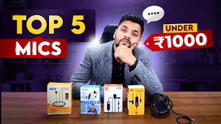 Top 5 Mics Under ₹1000/- | Top collar mics | Top lavalier Mics | Best Budget Microphone @TechSquadz