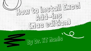 How To Install Excel Add-ins (Mac Edition)