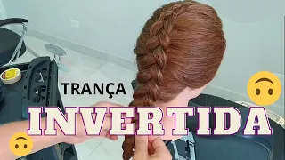 Como FAZER Trança Embutida INVERTIDA - Portal do Penteado