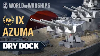 Dry Dock: Azuma — Japanese cruiser | World of Warships