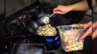 Scenes from LUCKYRICE: Cooking Sisig and Kare Kare with Tim Luym