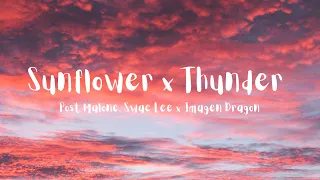 Thunder vs. Sunflower (Mashup) - Imagine Dragons, Post Malone & Swae Lee (Lyrics)