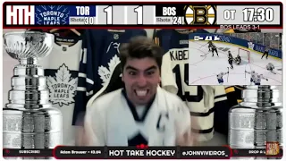 MATTHEW KNIES OT GAME WINNER FAN REACTION | LEAFS VS BRUINS GAME 5 OVERTIME