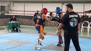 Pedro Casquê quartas de finais do campeonato cearense de kickboxing modalidade de kick light