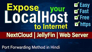 Easily expose your localhost on Internet - NextCloud Over Internet [Hindi]