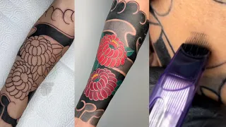Full Sleeve Japanese Tattoo Time Lapse