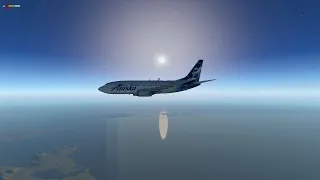 X-Plane 11 | Landing at Kodiak Airport, Alaska | Boeing 737-700