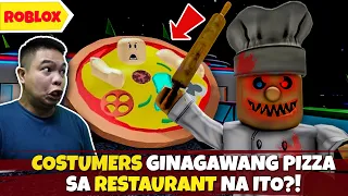 Ginagawa Niyang Pizza Costumer Niya! - Escape Mr Scary's Diner! Roblox