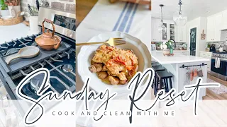 SUNDAY RESET // CLEAN AND COOK WITH ME // WEEKLY CLEANING MOTIVATION // CHARLOTTE GROVE FARMHOUSE