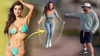 Fitness Model Does Ninja Tricks W/ A Jump Rope!