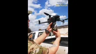 DJI drone malfunctions and drops grenade while being loaded and prepared for combat