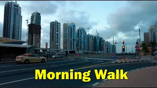 Marina to The Beach | Dubai Morning Walk | Part -1