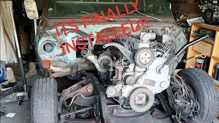 Square Body Cummins Swap Part 4 (Installing the Engine)