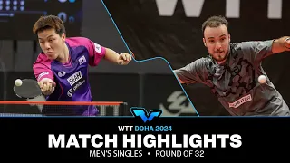 Simon Gauzy vs An Jaehyun | MS R32 | WTT Contender Doha 2024