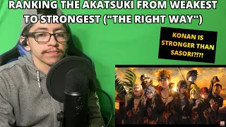 DYGOKNIGHT: RANKING THE AKATSUKI FROM WEAKEST TO STRONGEST "THE RIGHT WAY" (REACTION + MY THOUGHTS)