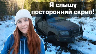 Аня ЗАСАДИЛА УАЗ Патриот! Вытаскивались с помощью друзей. По следам боевых пенсионеров!!!