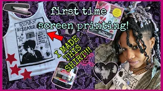 DIY screen printing for the first time + tips/tutorial