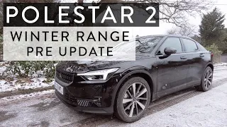 Polestar 2 Winter Range test at 0 degrees