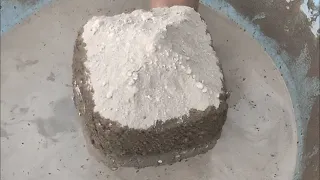 ASMR: super soft dusty crispy gritty thick blocks crumble dry+water+dipping/moutuwatering visuals