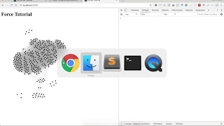 Step by step tutorial on how to do a network visualization using d3 v4 Force Simulation