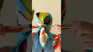 How to tie a large head scarf | easy scarf tutorial #hairstyles