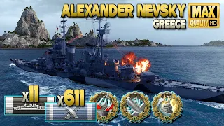 Cruiser Alexander Nevsky: Dodging queen - World of Warships