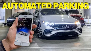 Mercedes-Benz EQS Automated Parking demonstration