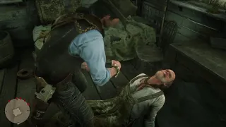 Red Dead Redemption 2 - Beating up gay rapist and dumping his unconscious body in the swamp