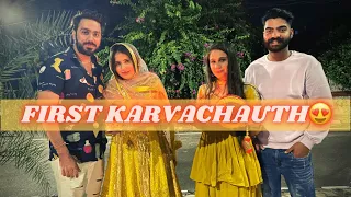 ROAD PAR MNAYA KARVACHAUTH😂||First karvachauth😍||Part-2