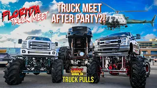 They sent out the police helicopter! Florida truck meet 2023