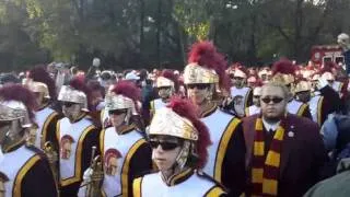 USC Band "Spirit of Troy" Entering Notre Dame Stadium