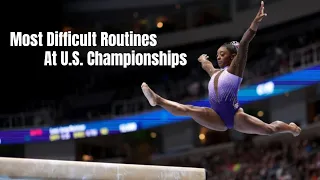 Most Difficult Routines Performed at 2023 U.S. Gymnastics Championships
