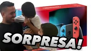 Mi hermanito LLORA de FELICIDAD! Nintendo Switch sorpresa de cumpleaños!