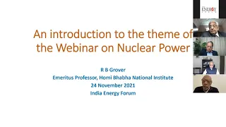 Webinar on Accelerating the Growth of Nuclear Power: Towards an Optimum Approach to Net Zero Carbon