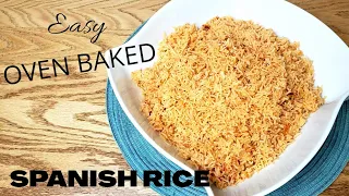 EASY OVEN BAKED MEXICAN RICE | dairy free | #spanishrice #mexicanfood #mexicanfoodrecipes