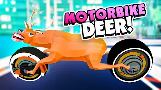 *NEW* Motorbike DEER Goes to the FUTURE! - DEEEER Simulator