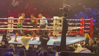 Emiliano Vargas vs Angel Varela rounds 1,2,3 and 4 from inside the arena