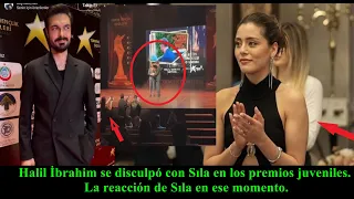 Halil İbrahim apologized to Sıla at the youth awards. Sıla's reaction at that moment.