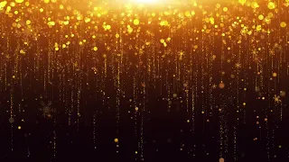 Gold Glitter Happy New Year Background Video