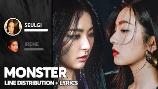 Red Velvet - Irene & Seulgi 'Monster' (Line Distribution + Lyrics Color Coded)
