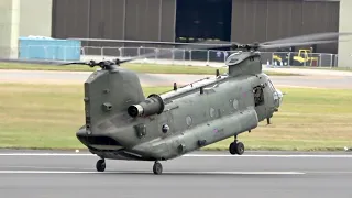 Chinook CH-47 Roll and flying backwards amazing to see at RAF Fairford RIAT 2019