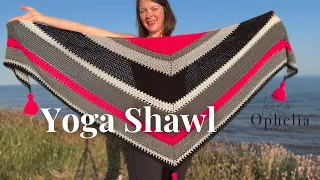 Easy Summer Shawl Crochet // Yoga Shawl // Ophelia Talks Crochet Tutorial