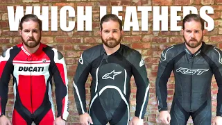 Which Leathers? RST Tractech Evo 3, Alpinestars Orbiter and Dainese C4 One Piece Suits