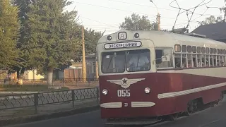 ГРОМАДСЬКИЙ ТРАНСПОРТ ТРАМВАЇ І Харків трамвай МТВ 82 за екскурсійним маршрутом #А