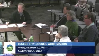 Eugene City Council Work Session: November 20, 2017