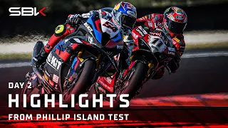 Day 2 HIGHLIGHTS 🔥 | #WorldSBK Phillip Island Official Test