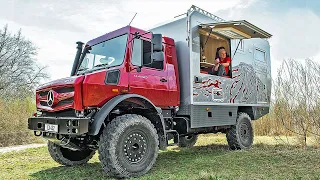 ARAZİ CANAVARI KARAVAN UNIMOG ! // Mercedes UNİMOG U 4023 OFF ROAD EXPEDİTİON KARAVAN